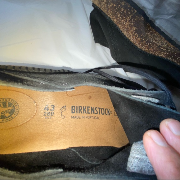 Birkenstock Black Oxfords with Cork Sole size 43 main image 4